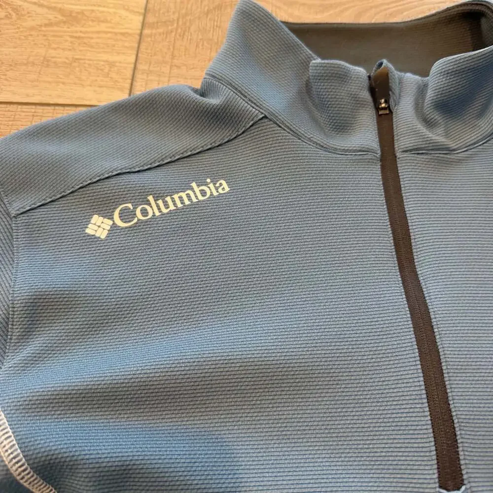 Columbia Golf Mens L Blue 1/4 Zip Pullover